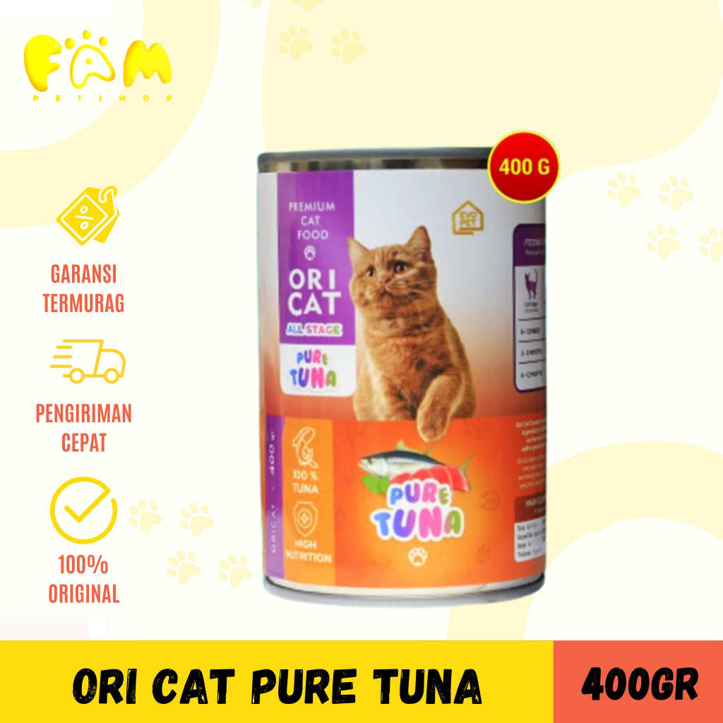 Ori Cat All Stage Kaleng 400gr / Makanan Kucing Basah - PURE TUNA