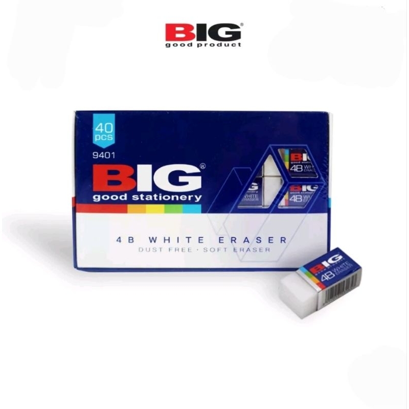 

Big Penghapus Eraser Pensil Putih kecil 40 Pcs