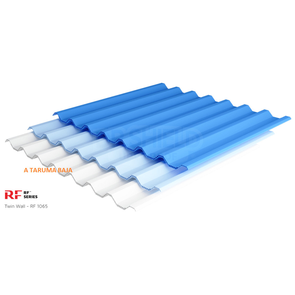Dr Shield uPVC Roof - Twinwall 12mm RF 1065 - Atap UPVC Premium