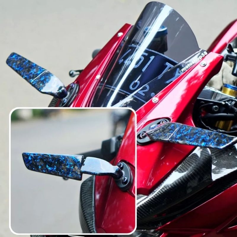 Spion Winglet CARBON KEVLAR Model Rizoma For ZX25/Ninja250Fi Dll