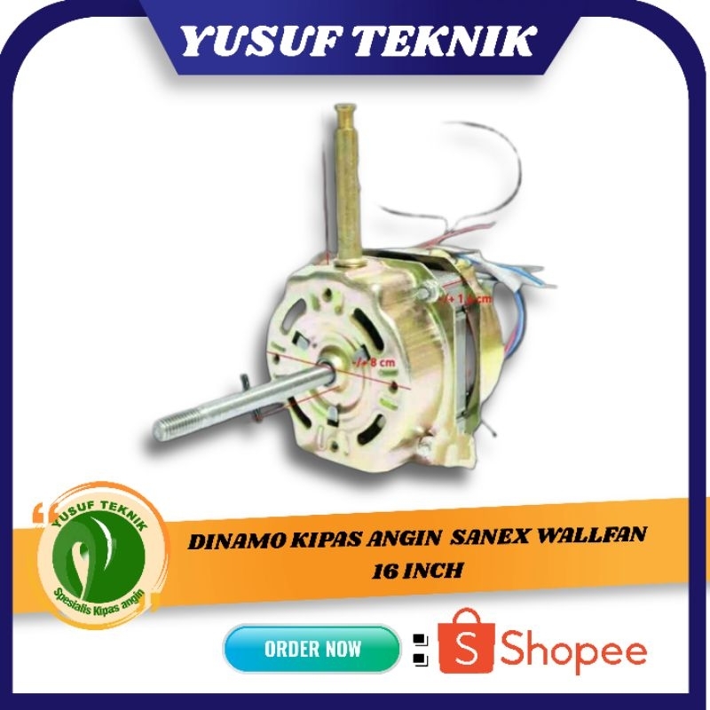 DINAMO KIPAS ANGIN MERK SANEX DINDING/UNIVERSAL  12-16 INCH