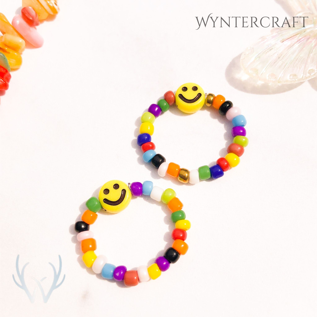 WB204 Cincin Mote Smile Rainbow by Wynter Craft