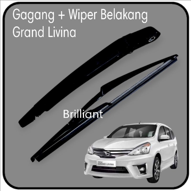 Gagang Arm + Wiper Belakang Set - Avanza Xenia Innova Pajero Fortuner Ertiga Livina Mazda2