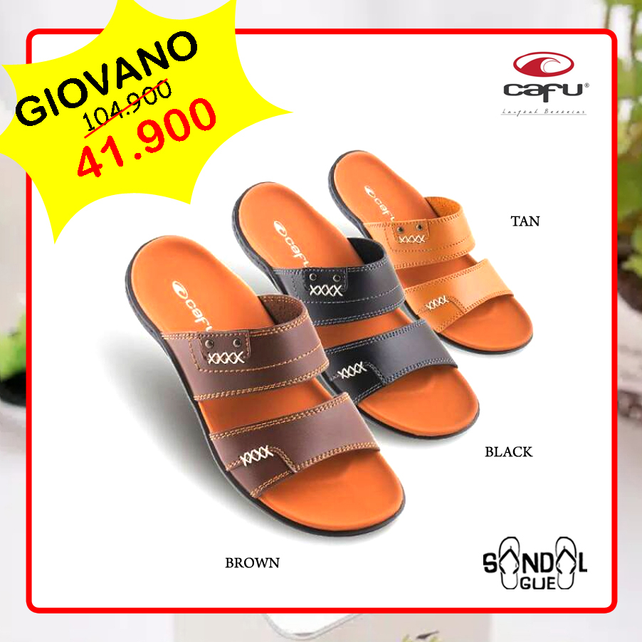 PROMO SANDAL PRIA KEKINIAN CAFU GIOVANO 100% BARU