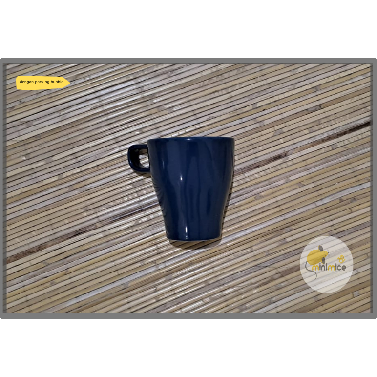 Mug Cangkir Gelas Keramik 250 ml Kopi dan Teh Original IKE4 Free Bubble