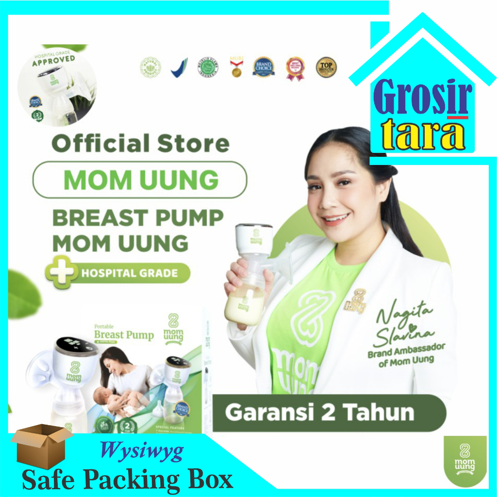 MOM UUNG POMPA ASI breast pump PORTABLE ELEKTRIK electric MOM UUNG