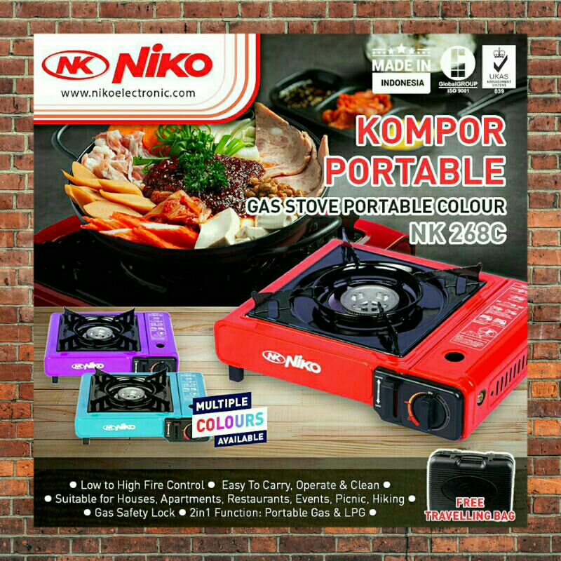 KOMPOR NIKO PORTABLE NK 268C