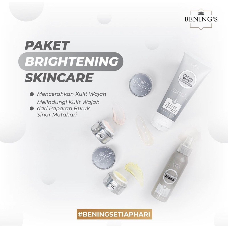 NEW PAKET BRIGHTENING BENINGS SKINCARE BY DR. OKY PRATAMA