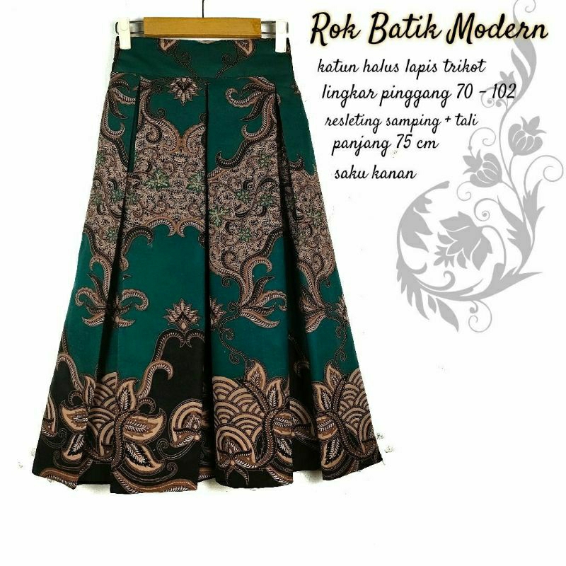 Rok Batik Katun Halus Rok Batik Modern 7/8 Premium