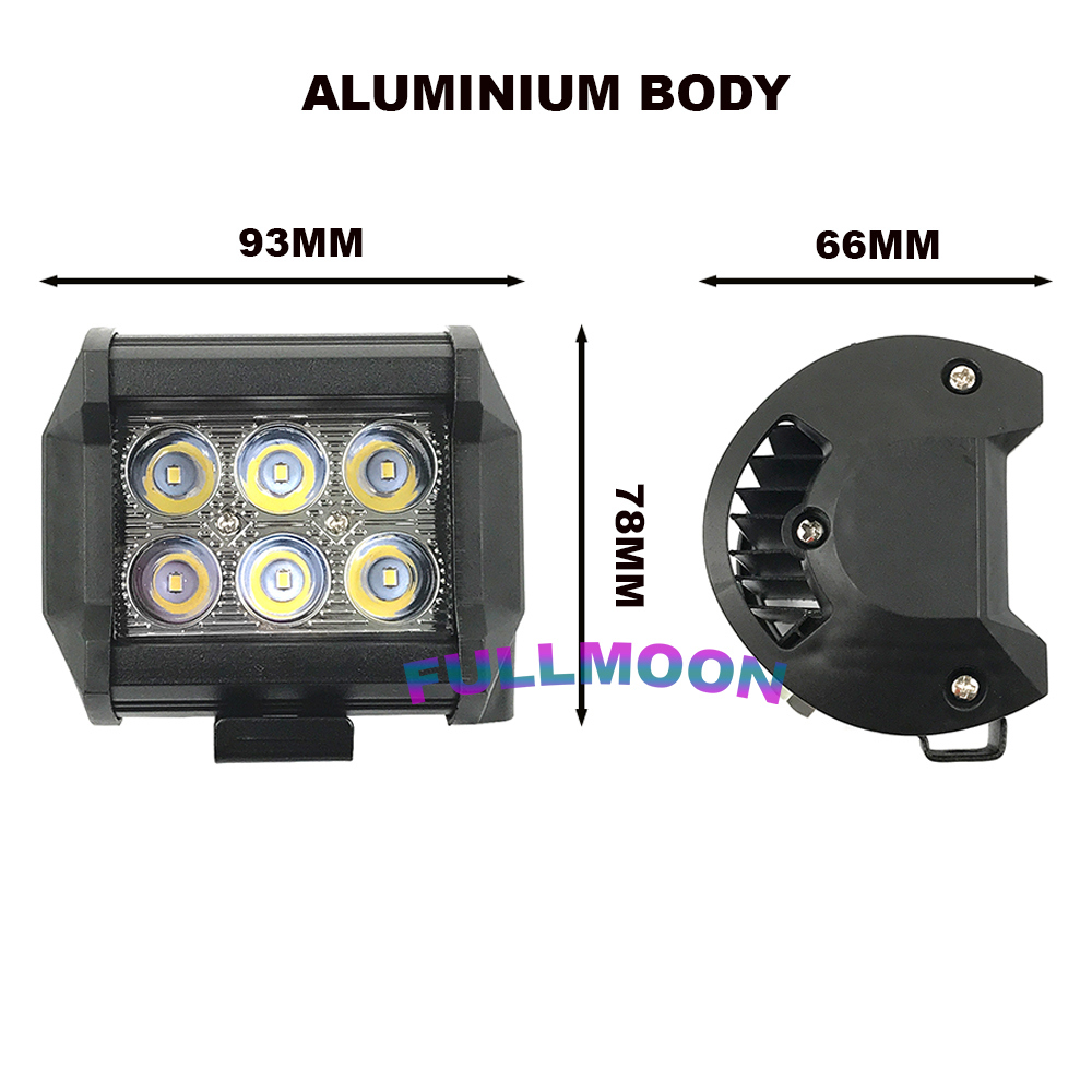 lampu led work light cwl 6 mata lampu sorot cwl 6 mata motor dan mobil