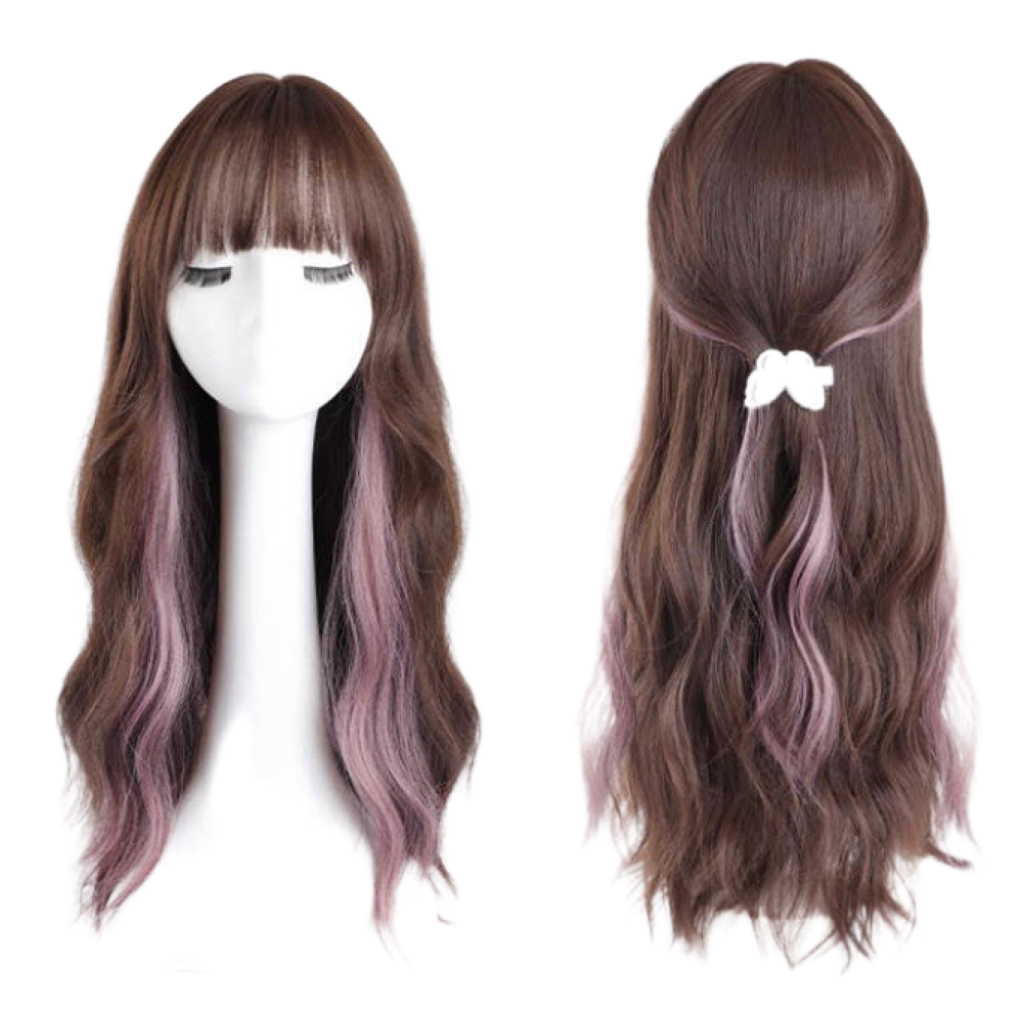 CH2507 full wig korean mermaid wave highlight 65cm