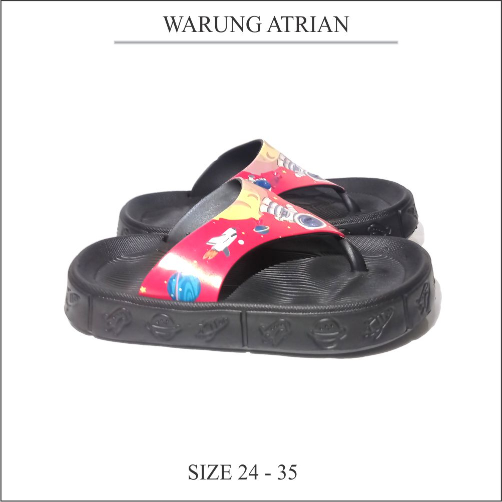 Sandal ANAK LAKI LAKI  Model  JEPIT MOTIF ASTONOT BARU / SENDAL CASUAL