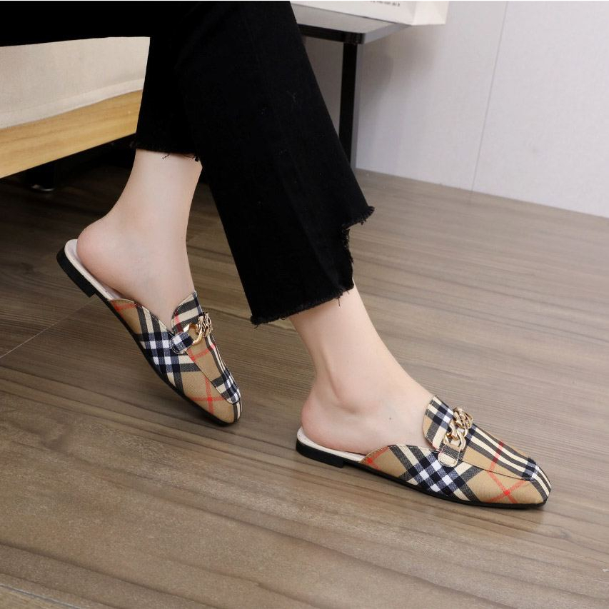 AGI0291 Slip On Fashion Wanita Import Sandal Kerja Kantoran Murah