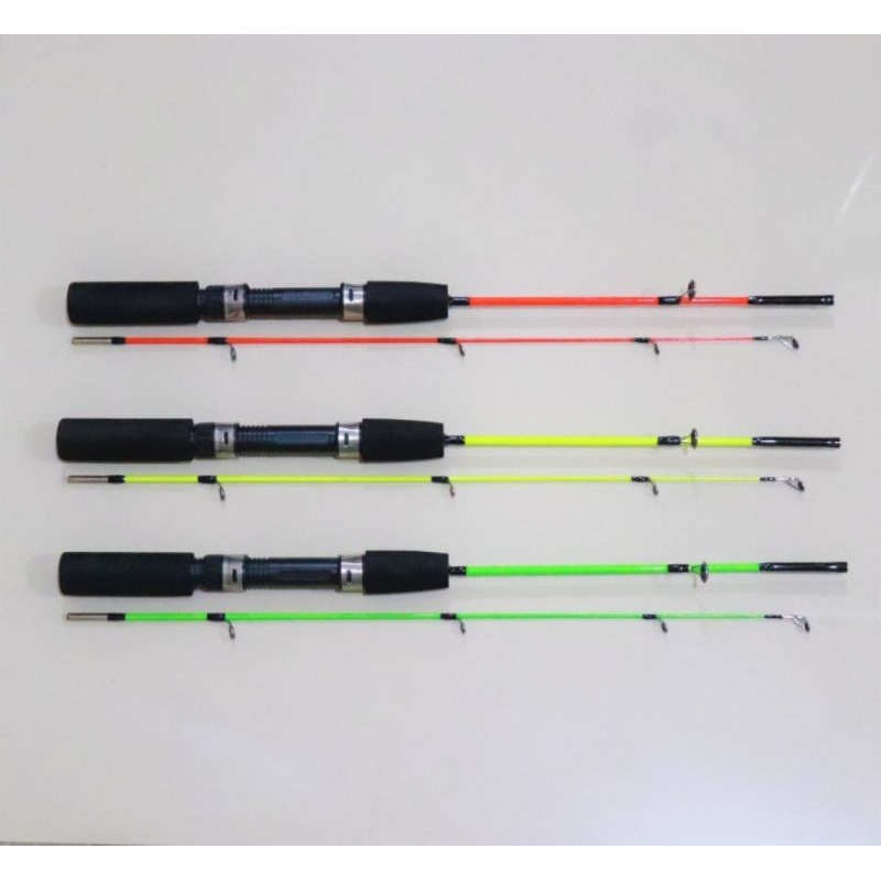 Joran pancing murah sambung 2 fiber solid 110 120 dan 130cm