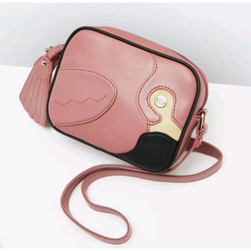 Tas Flamina Masala Selempang Wanita Tas Sophie Martin Promo Motif Flamingo