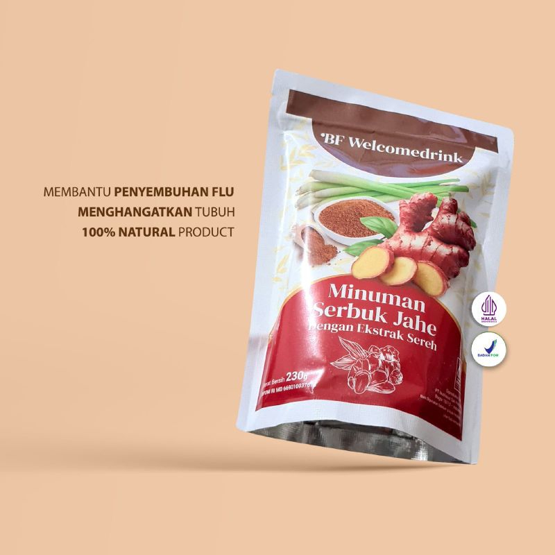 

BF Welcomedrink Ummu Balqis ekstrak jahe sereh minuman jahe