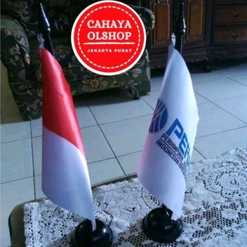 BENDERA PERADI / BENDERA  MEJA PERADI + TIANG KAYU