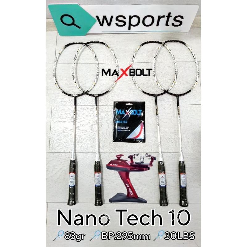 Raket Badminton Maxbolt NANO TECH 10 NANOTECH Original