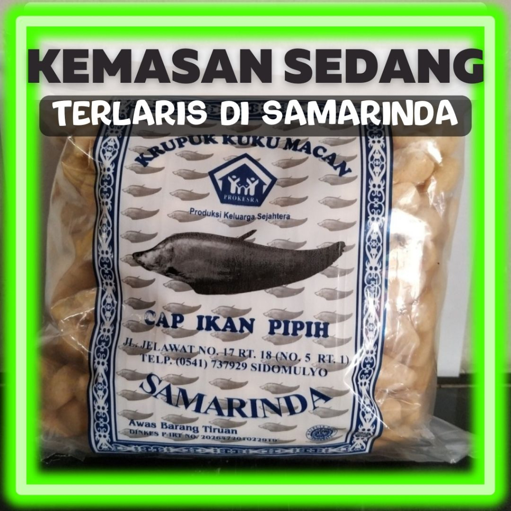 

Amplang Kuku Macan Cap Ikan Pipih (340gr) + Gratis Dus Untuk Packing ( Khas Samarinda )