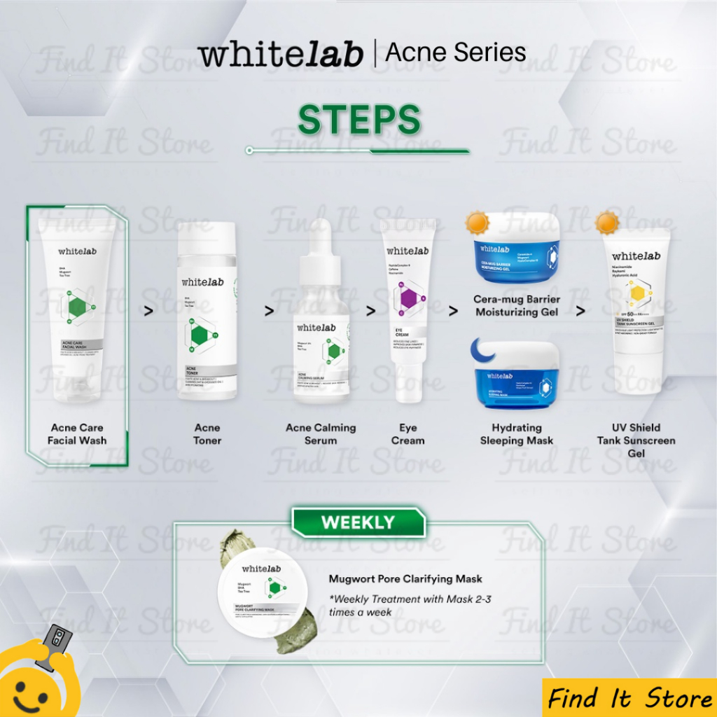 Whitelab Brightening Facial Wash | Toner | Face Body Serum | Day Night Cream | Underarm Cream | Acne | pH-Balanced Facial Cleanser