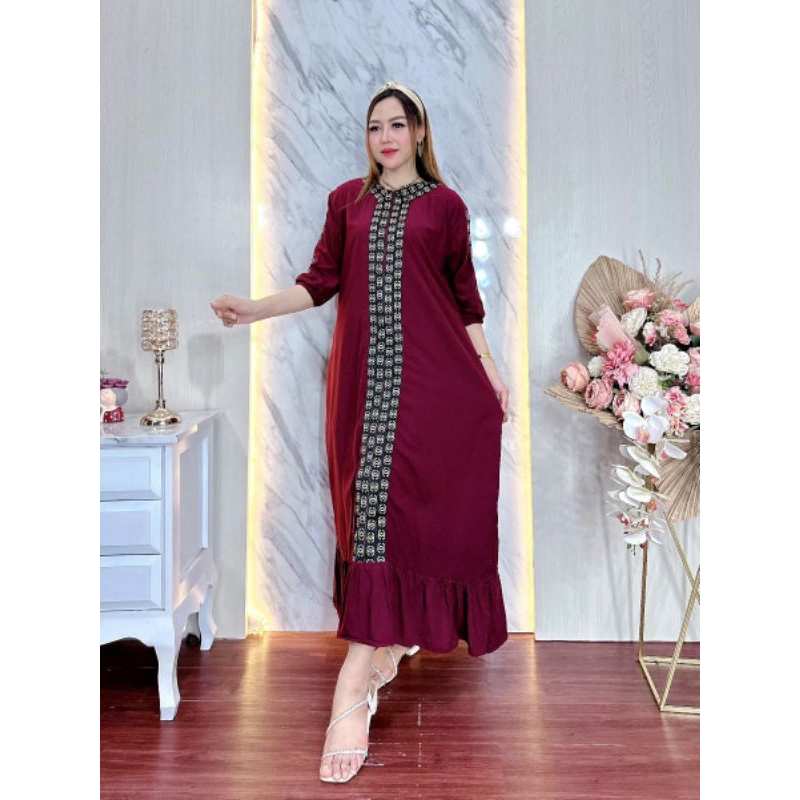 DRESS AMEERA RENDA SULTAN GAMIS INDIA KAFTAN INDIA TERBARU KEKINIAN