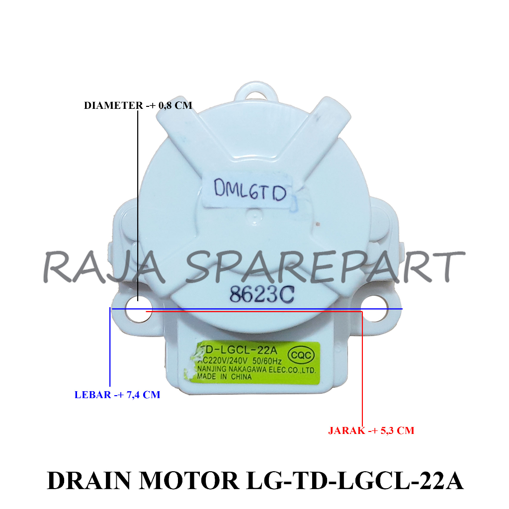 Drain Motor/Motor Pembuangan Mesin Cuci LG (TD-LGCL-22A)