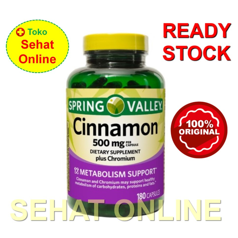 Spring Valley Cinnamon 500 mg 180 Kapsul
