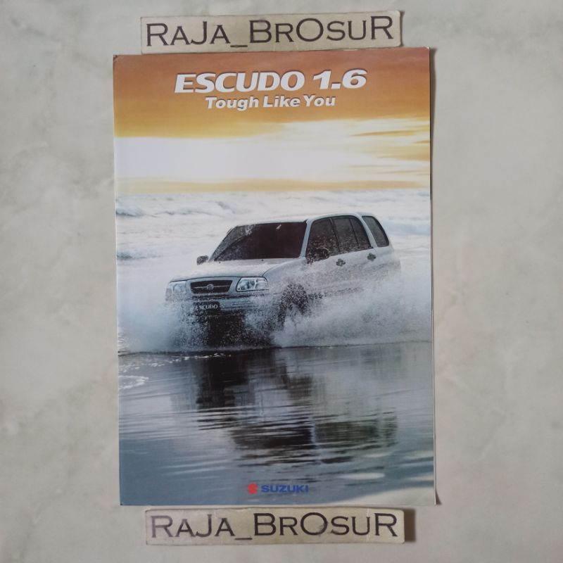Poster brosur katalog leaflet jadul lawas Suzuki Escudo 1.6 2003