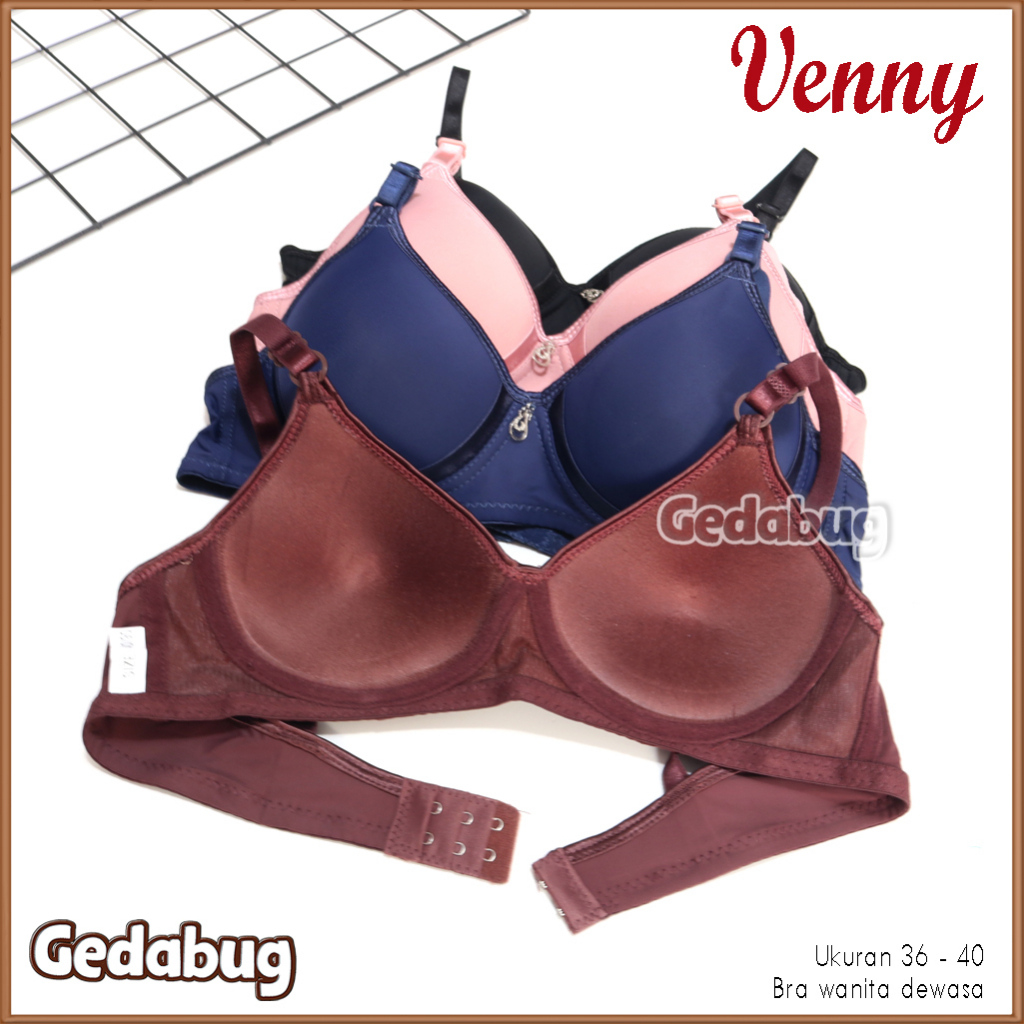BRA BH Venny M430 | Bra wanita dewasa Busa tanpa Kawat Super Soft Cup AB | Gedabug