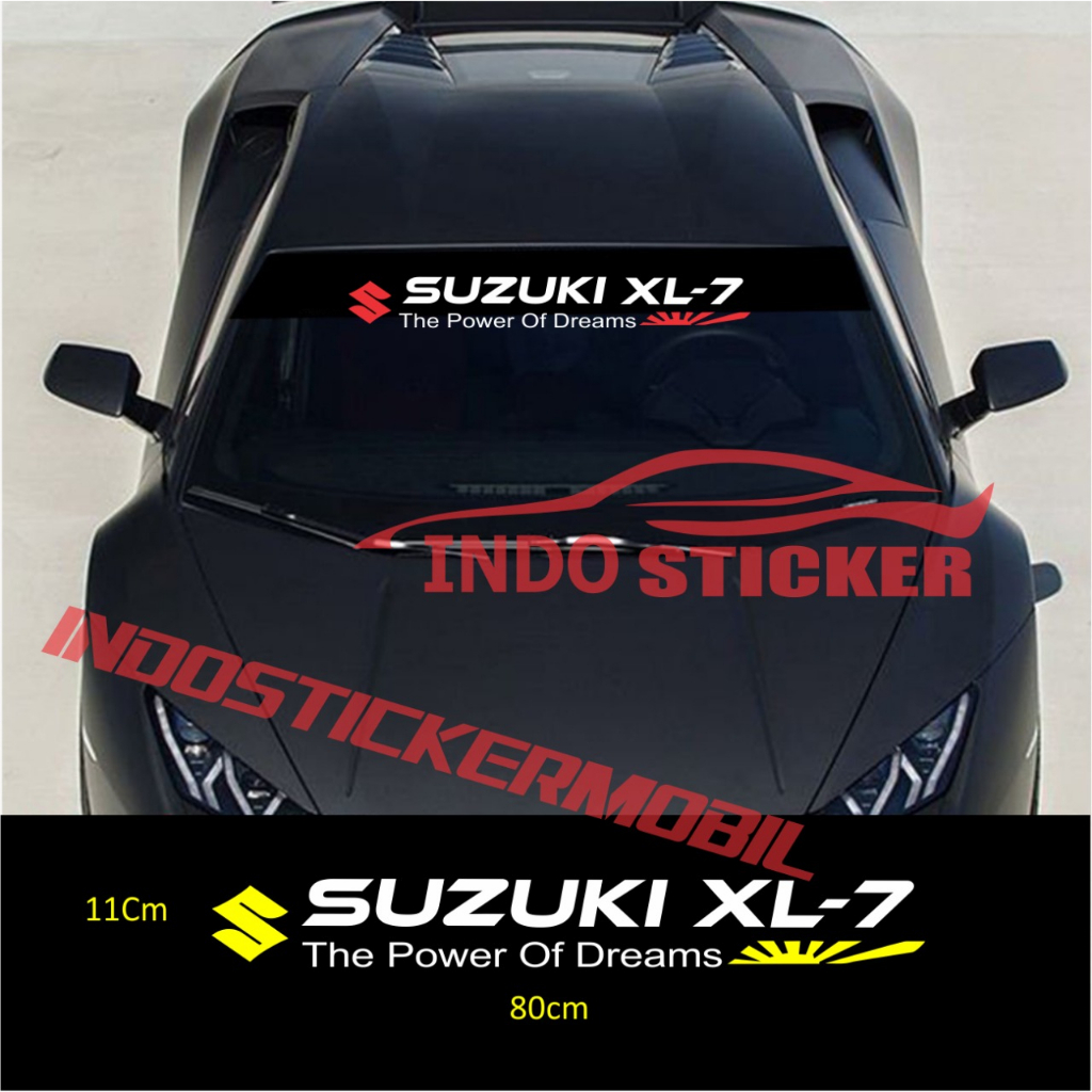 sticker xl7 cutting sticker kaca mobil suzuki xl-7