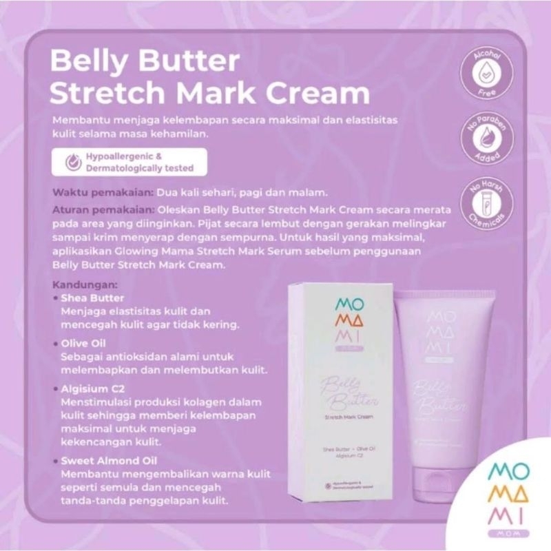 Momami Belly Butter Stretch Mask Cream 125ml / Cream Stretch Mask