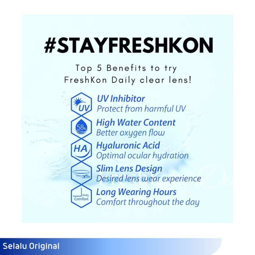 FRESHKON CLEAR DAILY 10 PCS SOFTLENS HARIAN