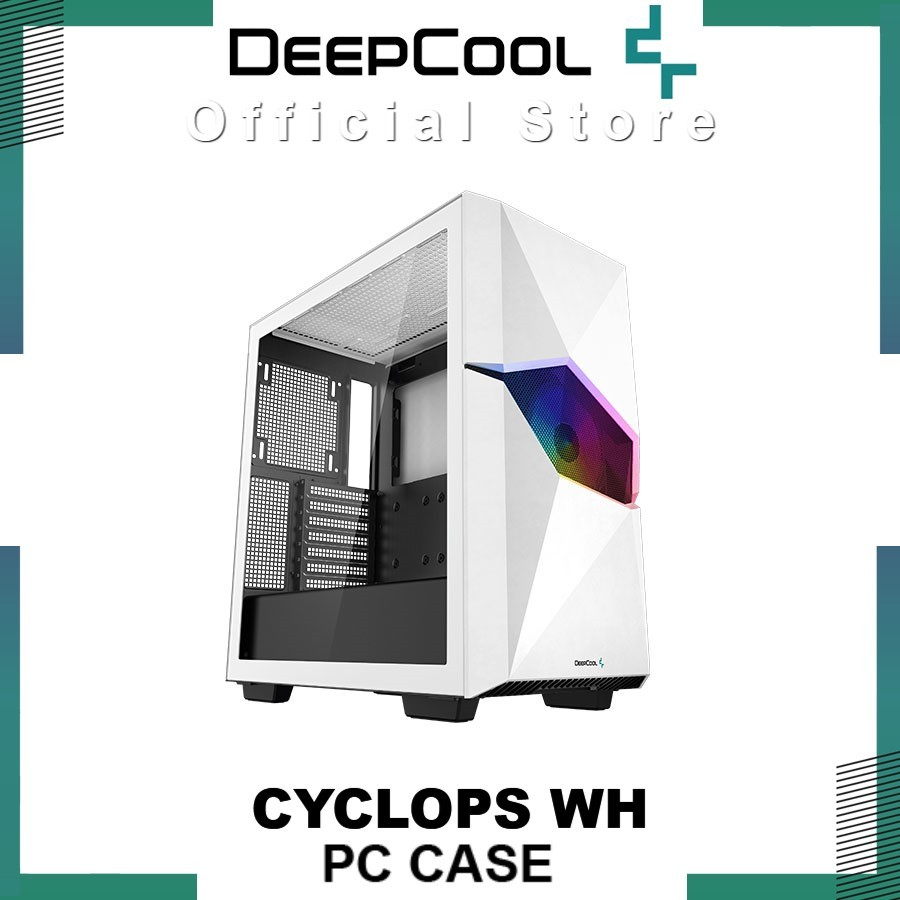 Deepcool Cyclops White Mid-Tower Case from Mythology Casing Komputer