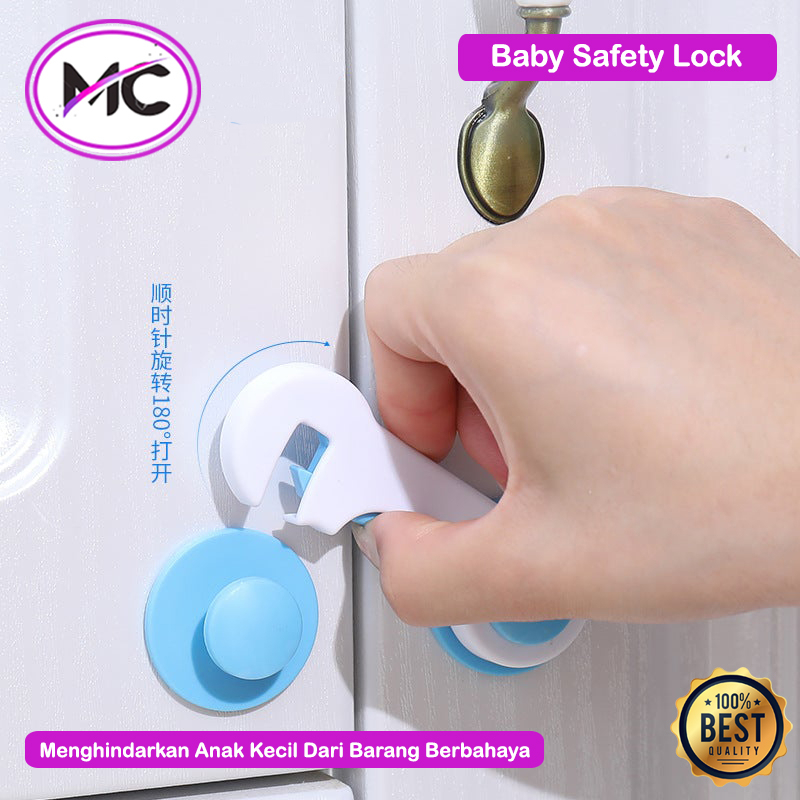 Kunci Pengaman Laci Lemari Pakaian Baju Pintu Kulkas Jendela Safety Lock Child Kitchen Set