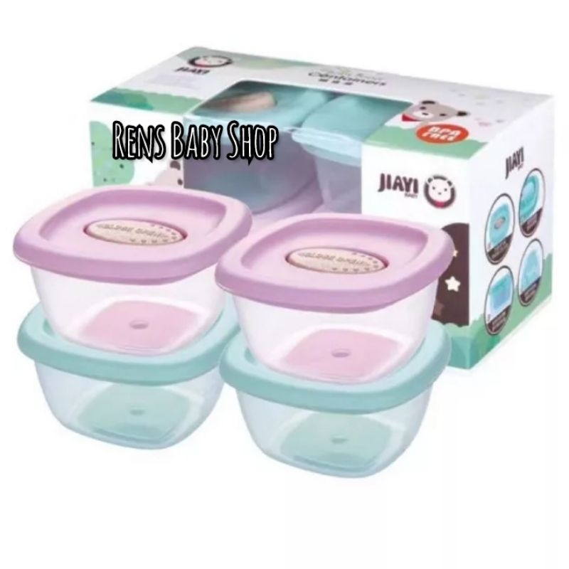 JIAYI wadah mankok toples kontainer penyimanan mpasi bpa free microwave / freezer kukus