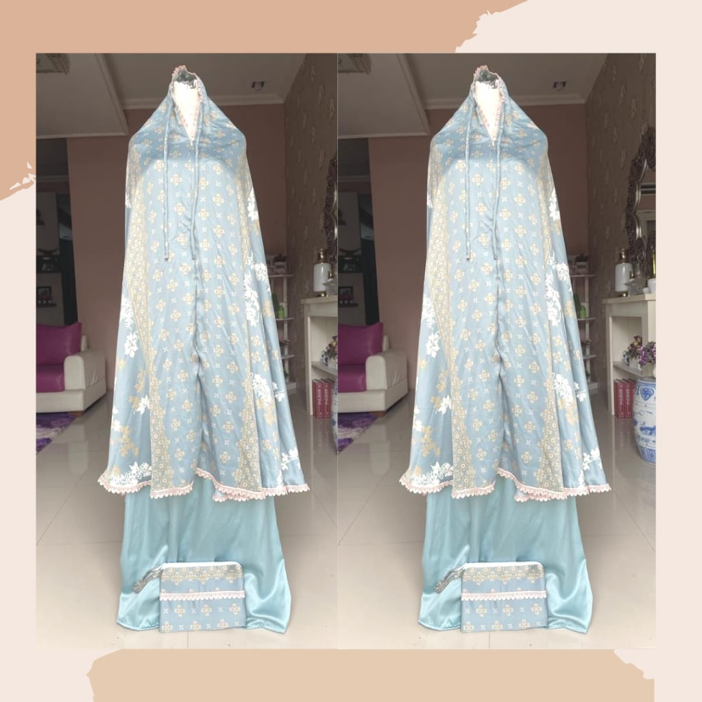 Mukena Dewasa Jumbo Armani Silk Premium 2in1