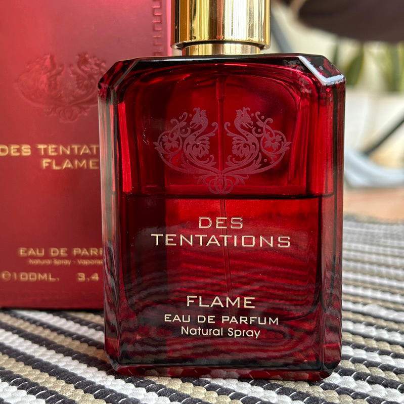 Parfum Fragrance World Des Tentation Flame EDP 100 ml Original Preloved (dupe 90% Versace Eros Flame