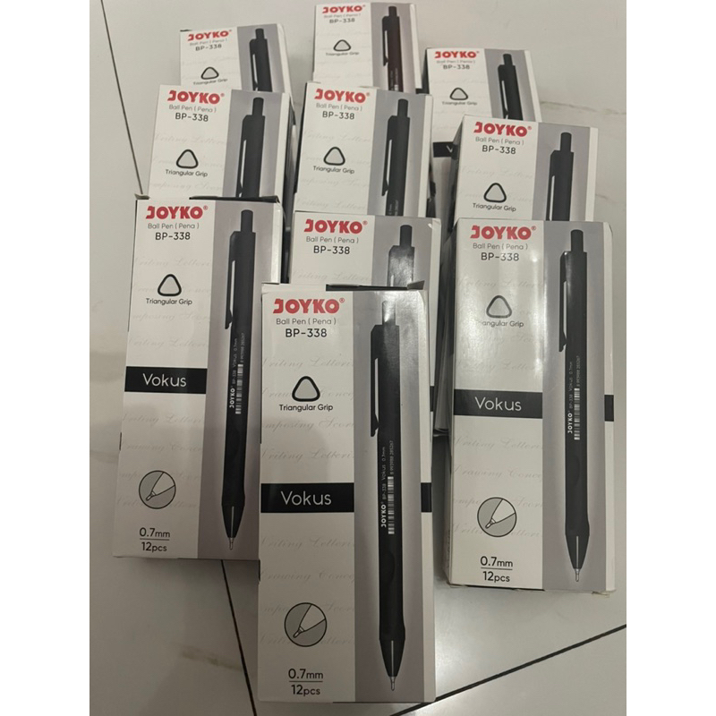 

PULPEN JOYKO VOCUS BP 338 warna Hitam / PEN LANCIP JOYKO 0.7MM ( 1 Kotak Isi 12 Psc )