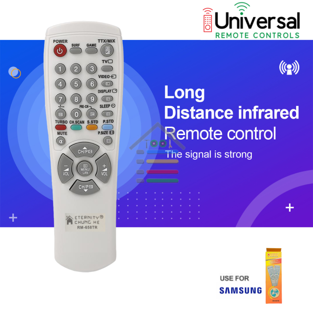 REMOTE SAMSUNG UNIVERSAL CHUNGHE LCD CRT 658TR