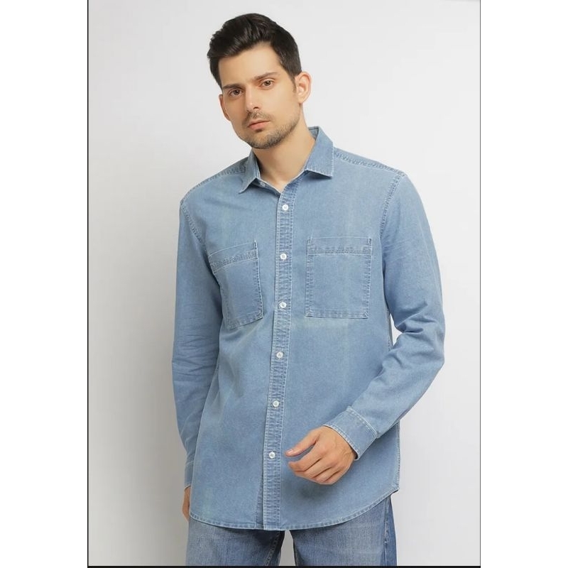 Kemeja Denim Original Lois Jeans KLL 364 D