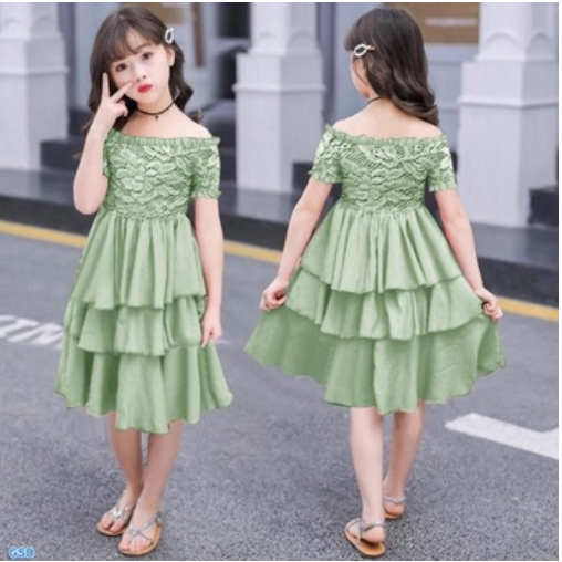 (COD) CHEONGSAM BAJU DRESS GAUN PAKAIAN PESTA ANAK PEREMPUAN CEWEK CEWE IMPORT UMUR 7-9 TAHUN
