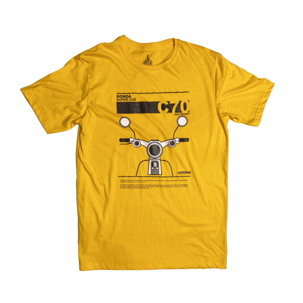 Kaos Honda C70 Pria Original Jumbo Lengan Pendek Pathfinder