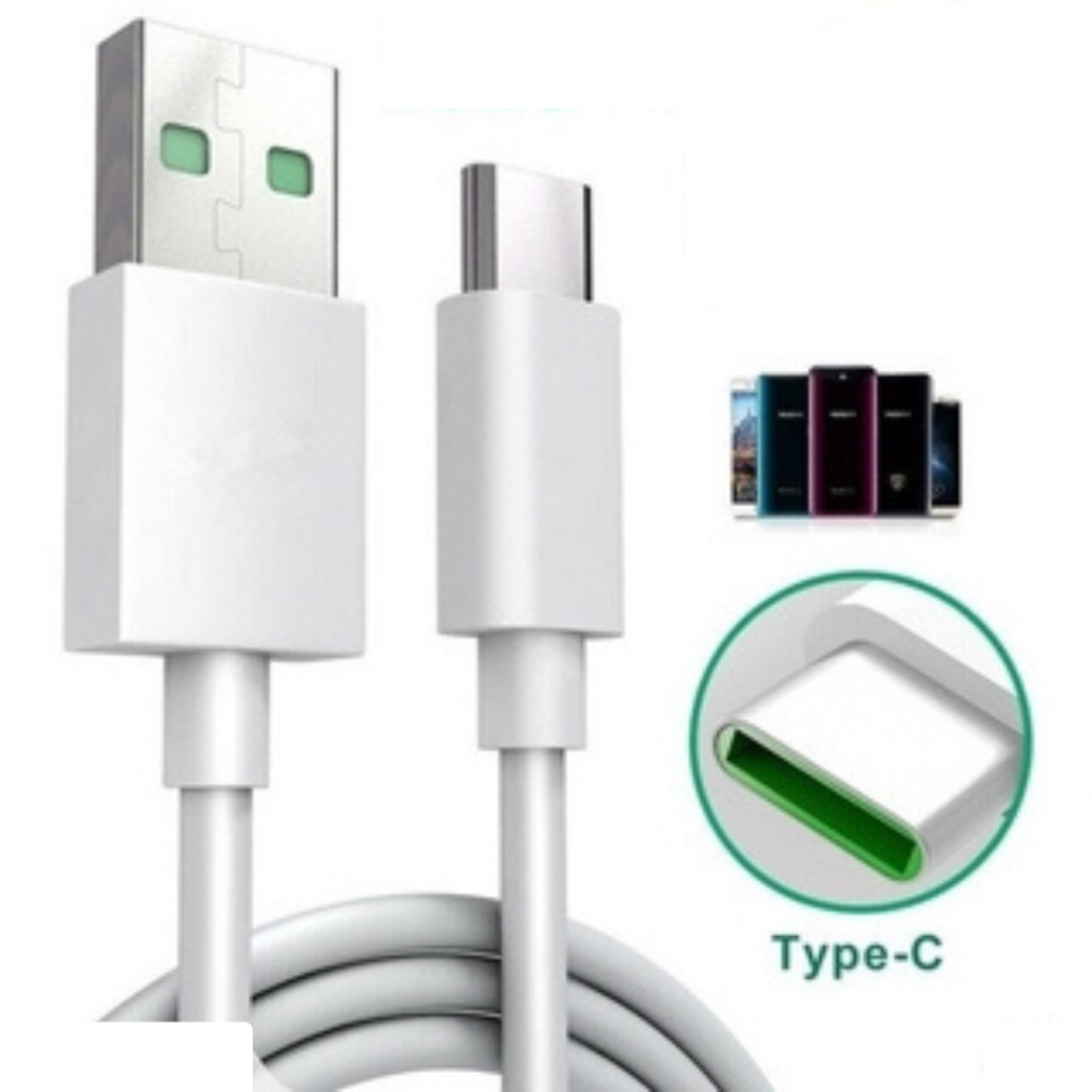 KABEL DATA A9 A5 2020 A74 A54 RENO 6 2 2F 4 4F 5 5F VOOC FAST CHARGING TYPE C USB 5V.4A - UNIVERSAL TYPE C