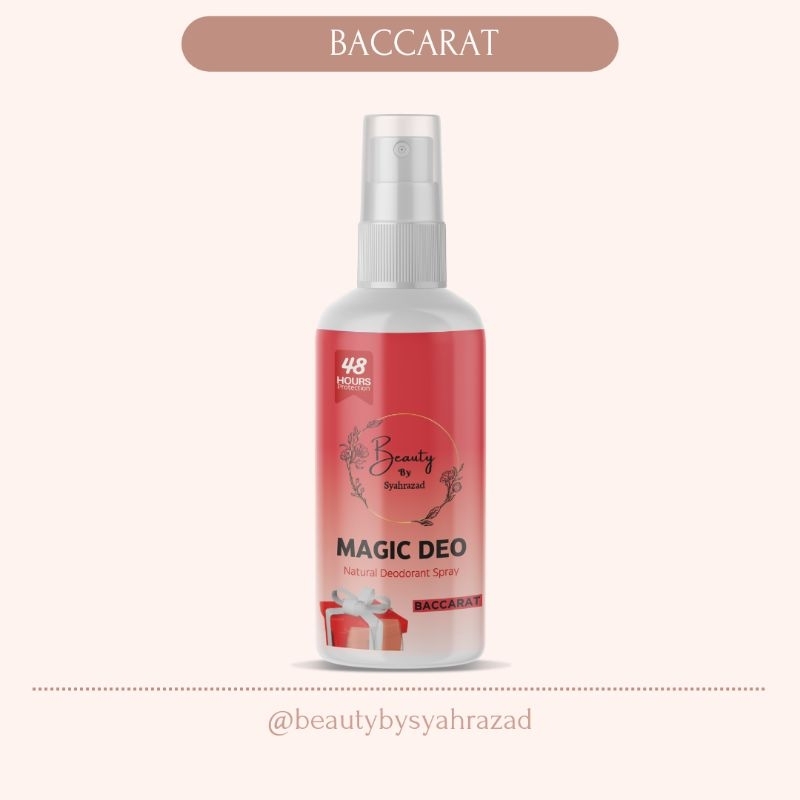 Baccarat Deodorant Spray 100ml Natural Deodorant Tawas