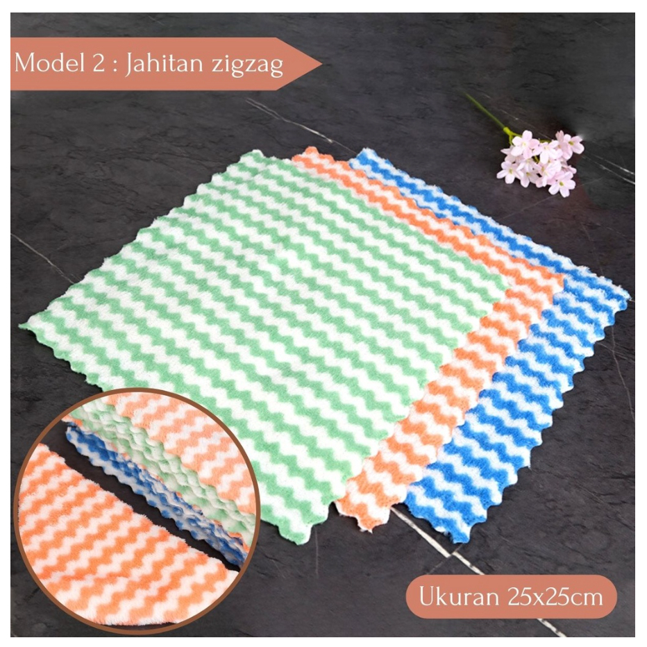 LAP MICROFIBER KAIN LAP PIRING DAPUR MOTIF SERAT