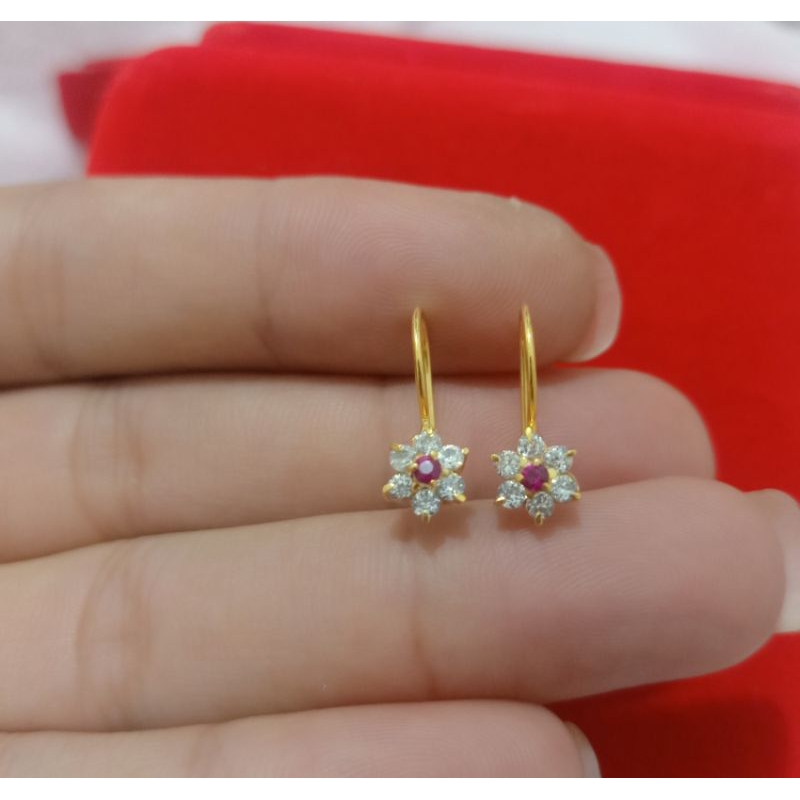 ANTING DEWASA PERAK 925 LAPIS MAS