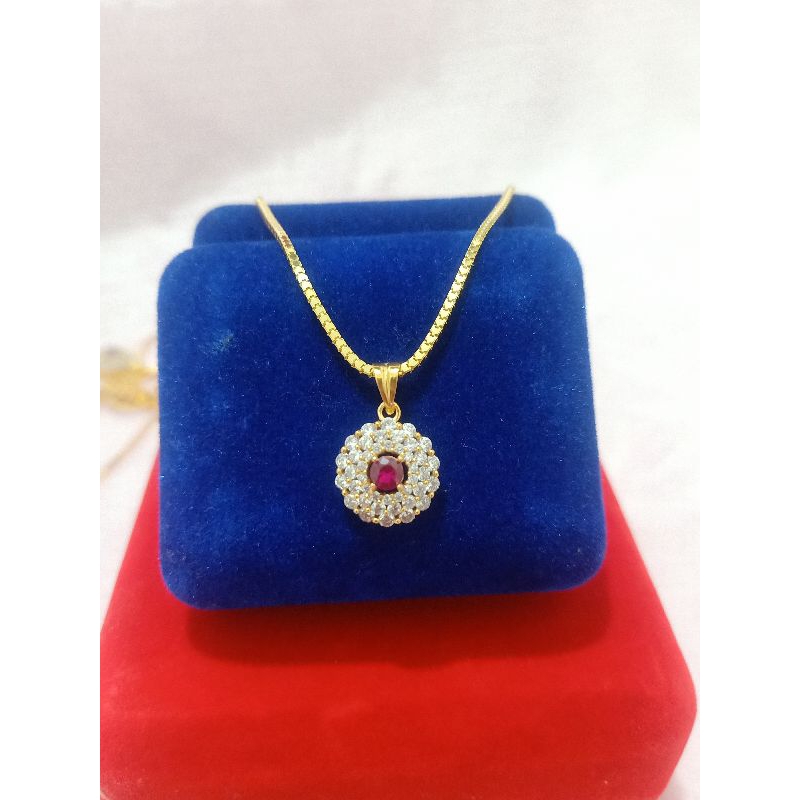 KALUNG DEWASA LIONTIN PERAK 925 LAPIS MAS