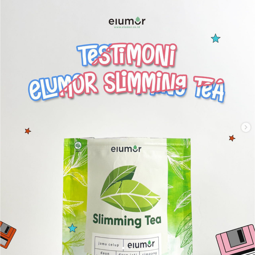 Elumor Slimming Tea Paket 2 - Teh Elumor Pelangsing Badan Terbaik