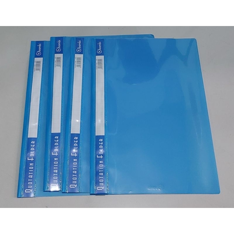 

Quotation Folder/Map Plastik Biru Bambi F4 Folio (1 pcs)