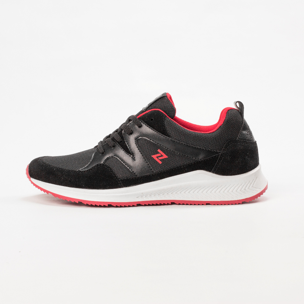 Sepatu Sneakers Pria Casual Sporty Hangout Olahraga Travelling Running Gym Trendi Original Shoes Naz Rimal Black